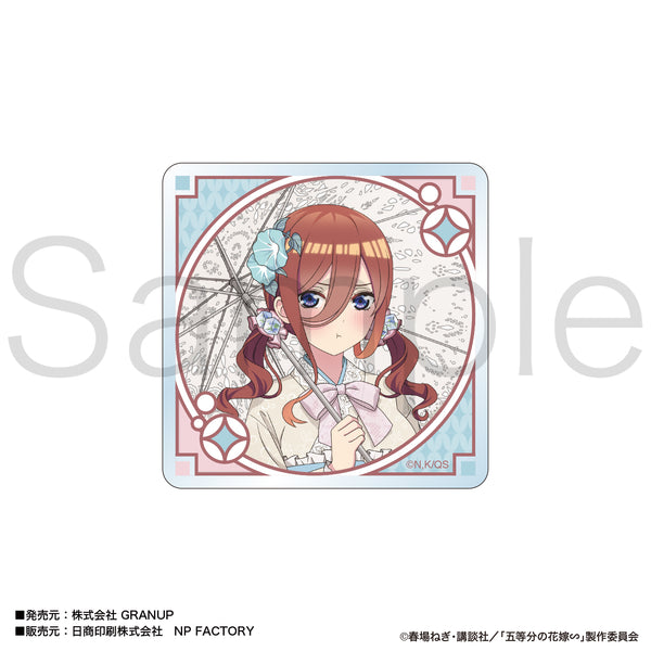 五等分の花嫁∽（レトロモダン）　アクリルステッカー　中野三玖