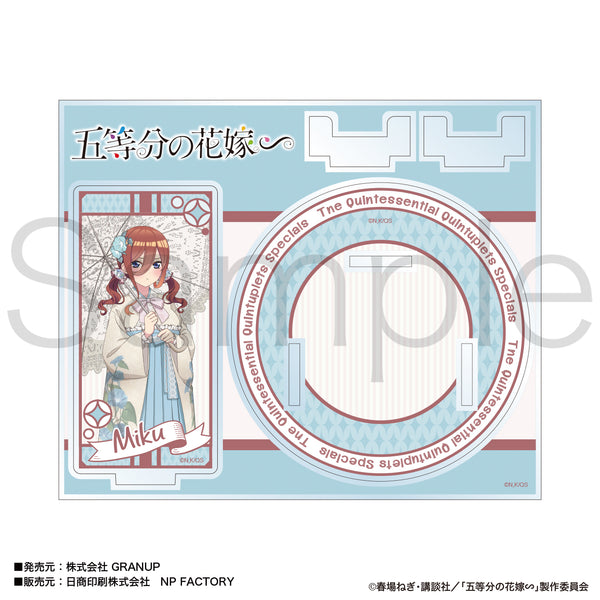五等分の花嫁∽（レトロモダン）　アクリルヌードルストッパー　中野三玖